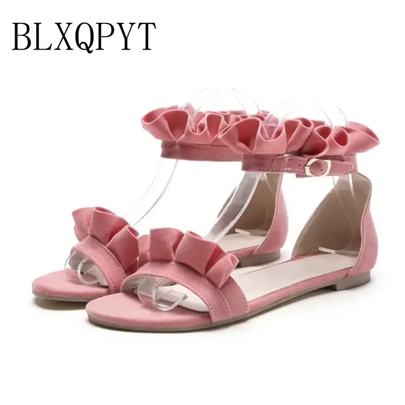 

BLXQPYT Sandalias Mujer super size 31-52 Shoes Women Sandals Bottom High Heels Sapato Feminino Summer Style Chaussure Femme 82-1