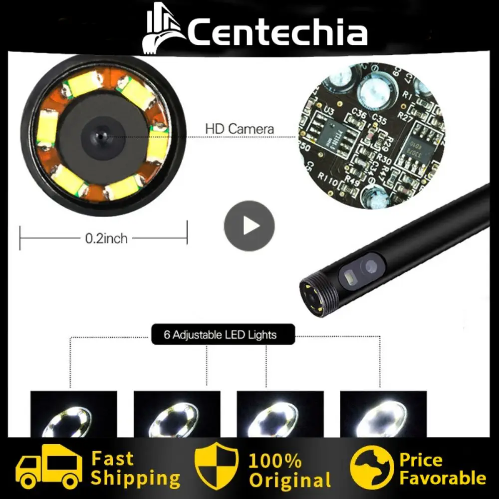 

1PCS MM IP67 Waterproof Endoscope Camera 6 LEDs Adjustable USB Android Flexible Inspection Borescope Cameras for Phone PC