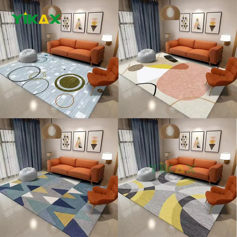 

Living Room Circle Decoration Carpet Bedroom Room Non-slip Alfombra Home Lounge Rug Anti-skid Large Area Floor Kids Flooring Mat