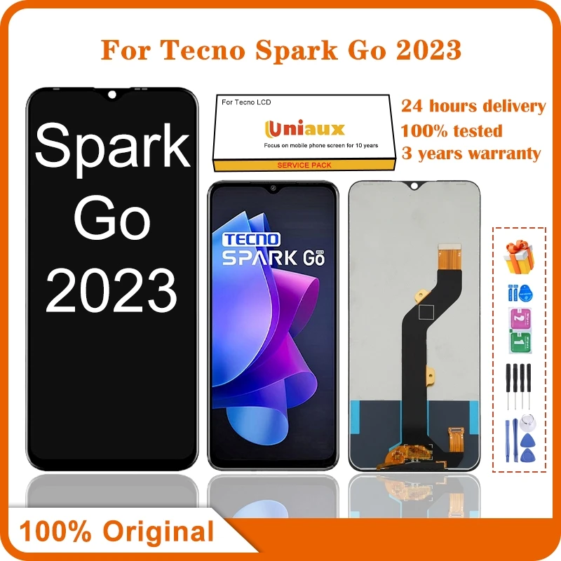 ЖК-дисплей с сенсорным экраном дигитайзер для Tecno Spark Go 2023 рамка BF7 оригинал