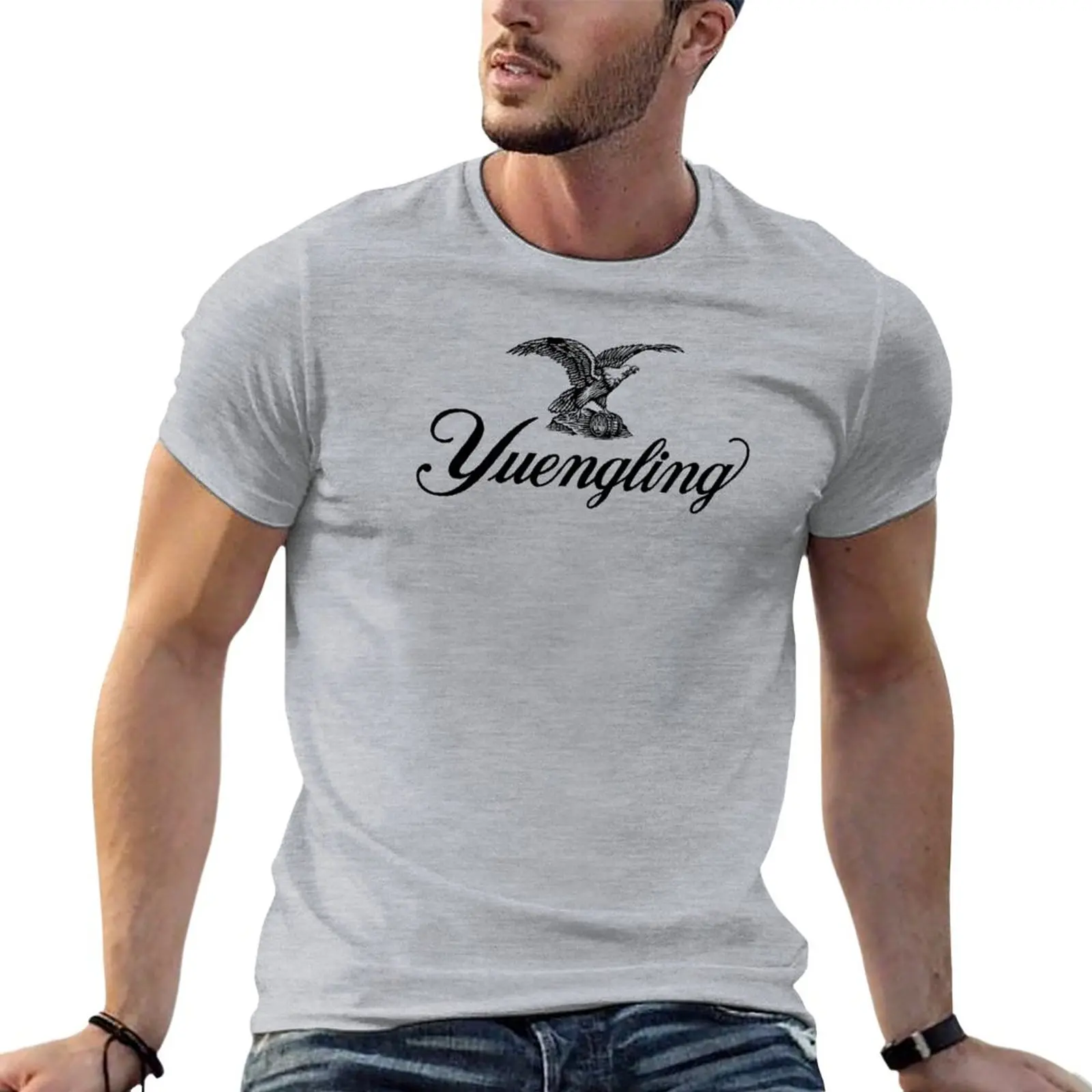 Черная футболка Yuengling футболки для мальчиков винтажная одежда новая серия