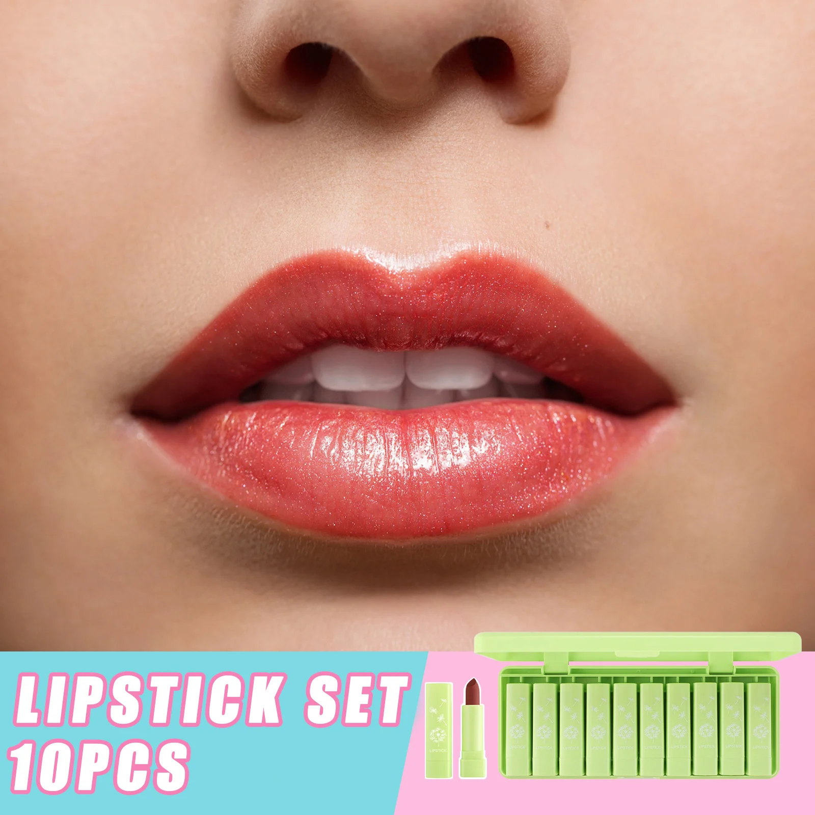 

Lipstick Set Gloss Waterproof Lipstick Set Gloss Long-Lasting Waterproof Non-Stick Moisturizing Lipstick Set Gloss For Girls
