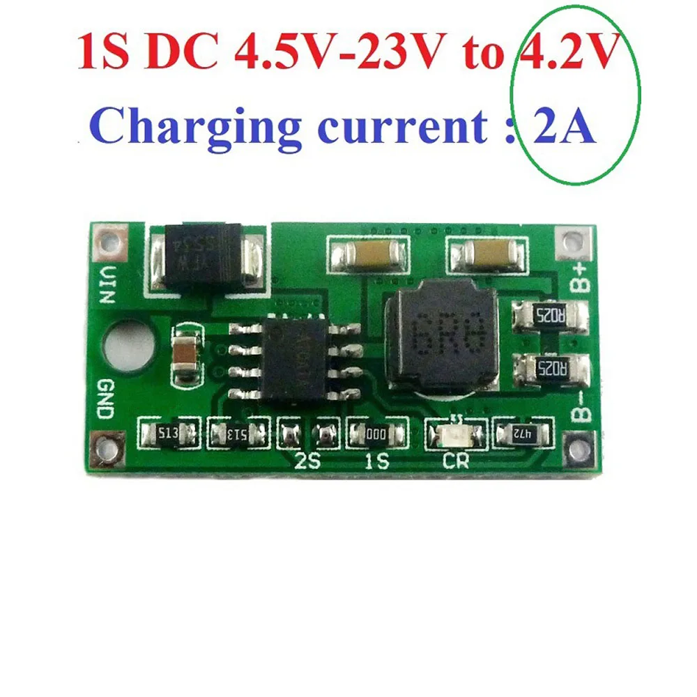 

DC 5-23V 1S 2S 3S 2A 1A 0.5A Multi-Cell Version 18650 Lithium Battery Chargering Board for Li ion Cell Solar Portable Device
