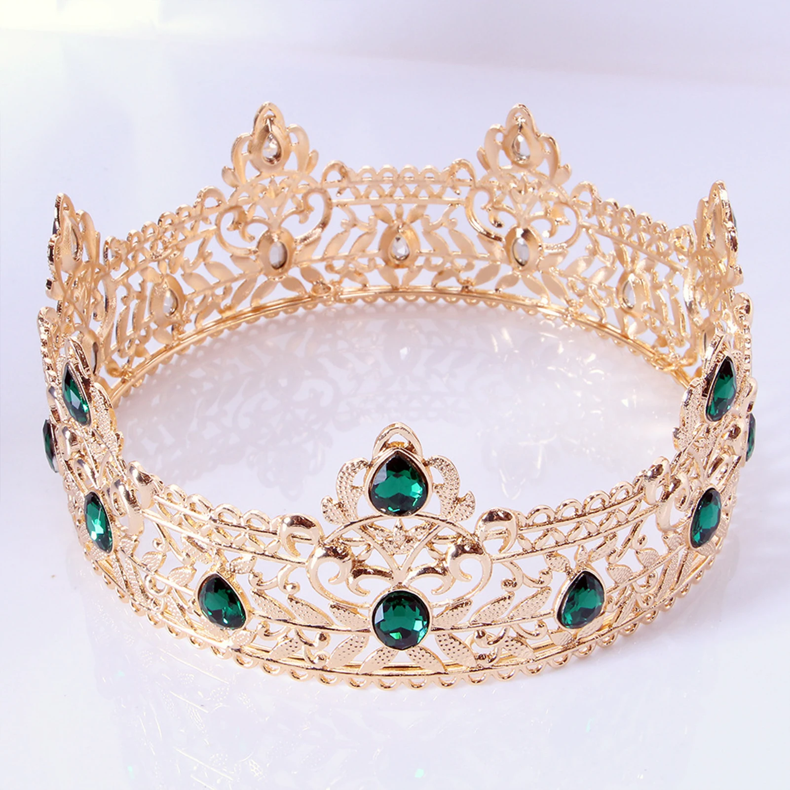 

New Wedding Headbands Tiara Rhinestone Princess Crown Shiny Hollow-Out Headpiece Headdress Wedding Accessories