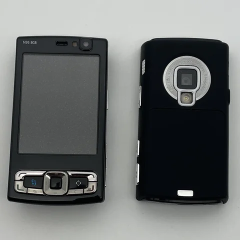 Оригинальный разблокированный мобильный телефон N95 8 ГБ 2G 3G 2,8 дюйма 5 МП Wi-Fi арабский русский иврит клавиатура смартфон, сделанный на 2007 г.