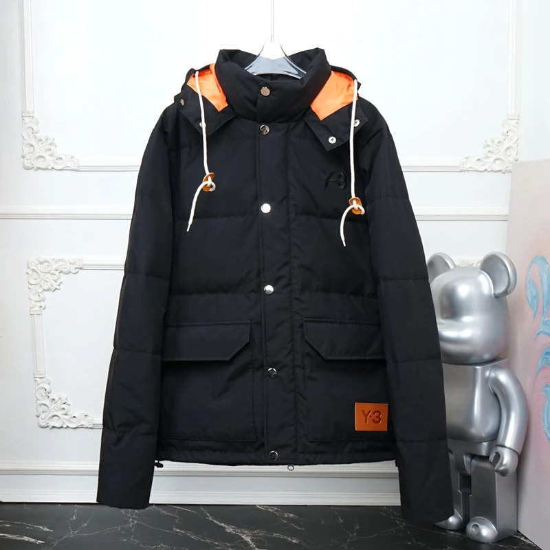 Y-3 Y3 22AW New Style In Autumn And Winter Down Jacket For Lovers Multiple Pockets Men's And Women's Fashion Hoodies
