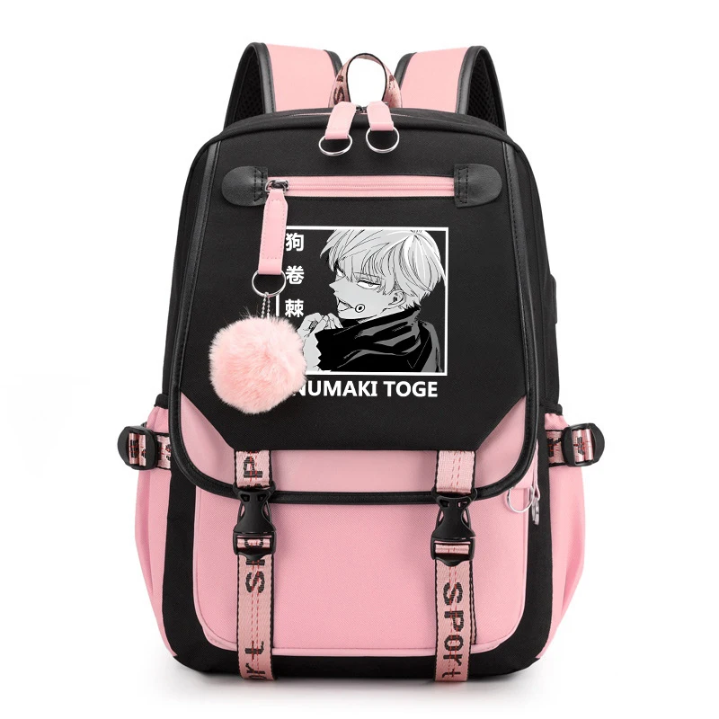 Рюкзак с рисунком аниме Inumaki Toge для женщин и мужчин повседневный уличный рюкзак