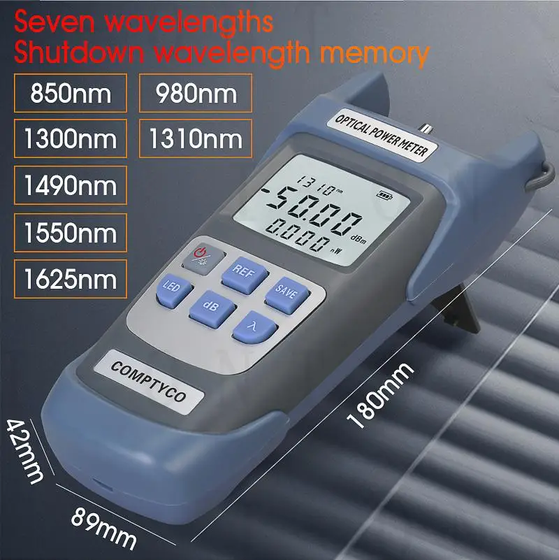 2 In1 FTTH Fiber Optic Tool Kit Fiber Optical Power Meter -50~+26dBm Visual Fault Locator Fiber optic test pen and50MW 1/10/30mw