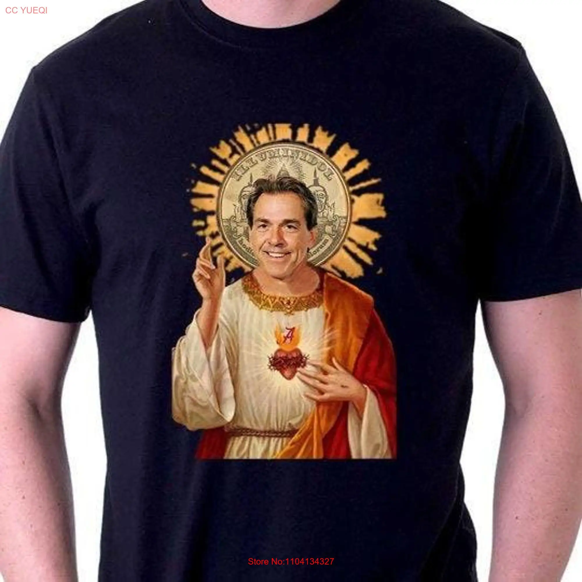 Футболка Saint Nick Saban с длинным или коротким рукавом