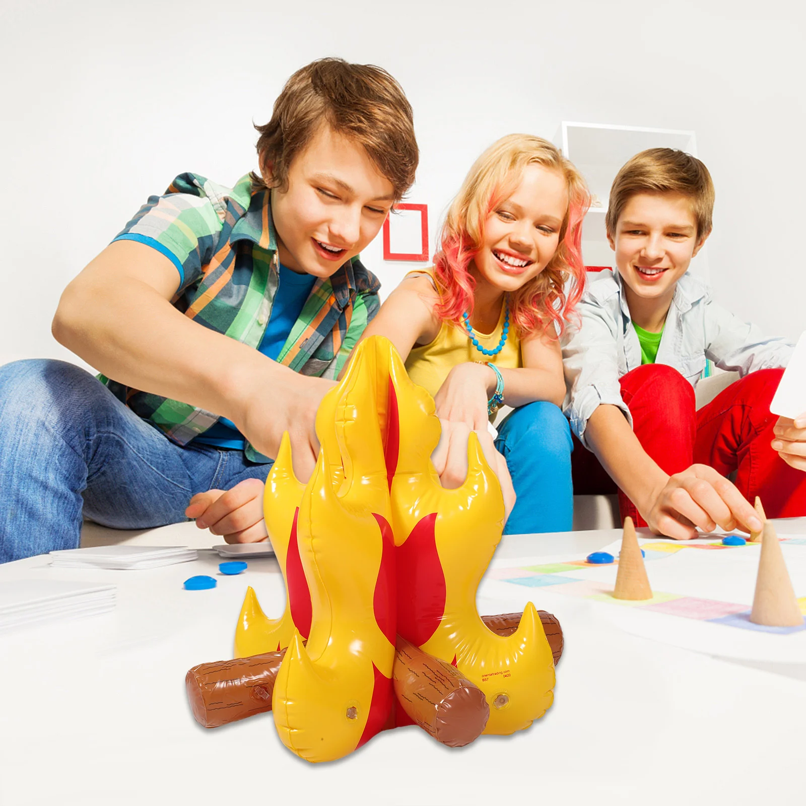 Надувной реквизит для костра интересный картон украшение на Хэллоуин детская