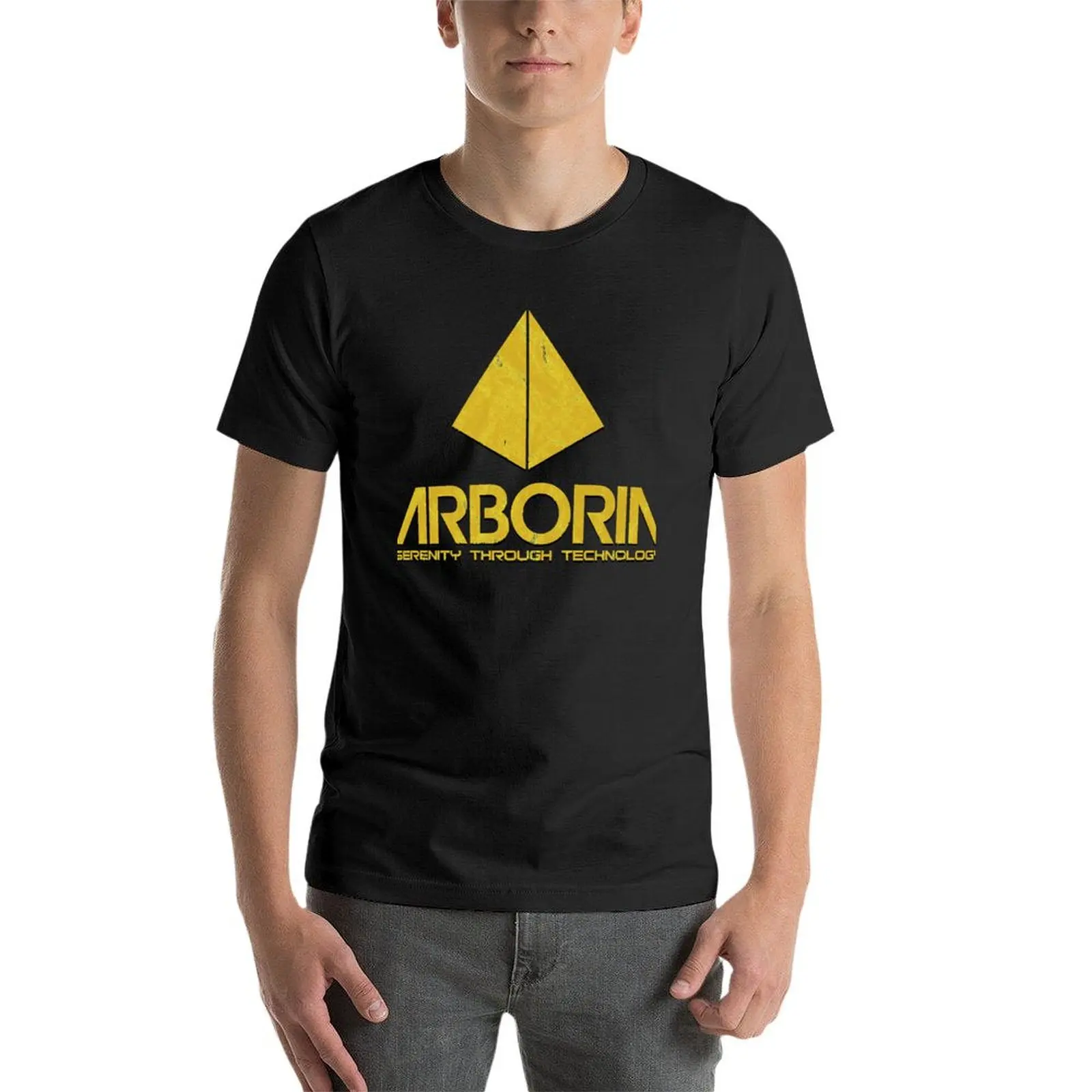 Фото Футболка Arboria Institute, новое издание, облегающие футболки для мужчин в тяжелом весе №4
