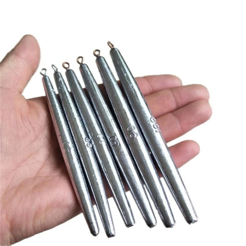 Lead Sinker 50g Long Rod Lead Fishing Weights Sinkers Carp Fishing Equipment Sea
