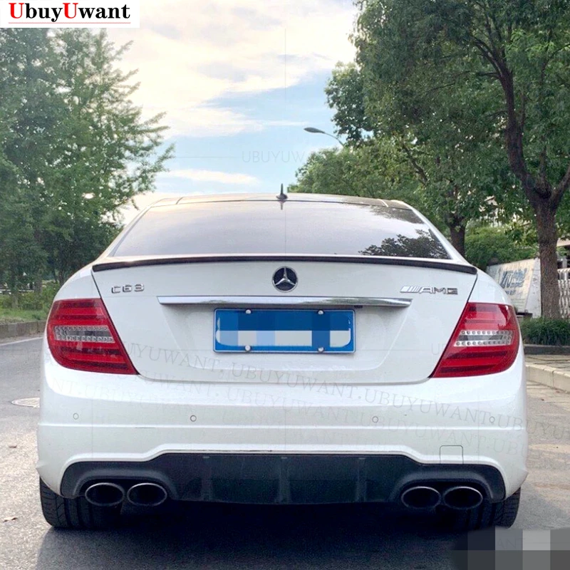 Крыло багажника для W204 Coupe 2 двери C-Class C180K C200 2008-2014 ABS Воздушный Черный