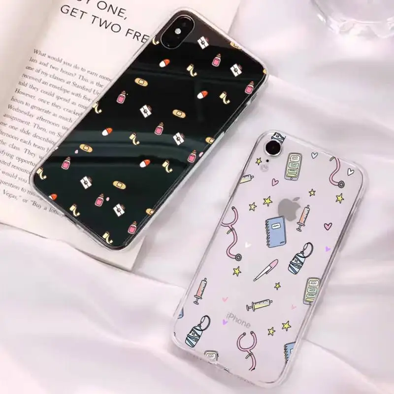 

Medicine Nurse Doctor Dentist Phone Case for iPhone 11 12 13 mini pro XS MAX 8 7 6 6S Plus X 5S SE 2020 XR cover