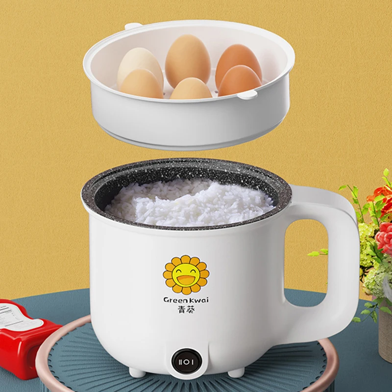 

1.8L Electric Cooking Machine Mini Electric Rice Cooker Household Single/Double Layer Hot Pot Non-stick Pan Dormitory Cooker