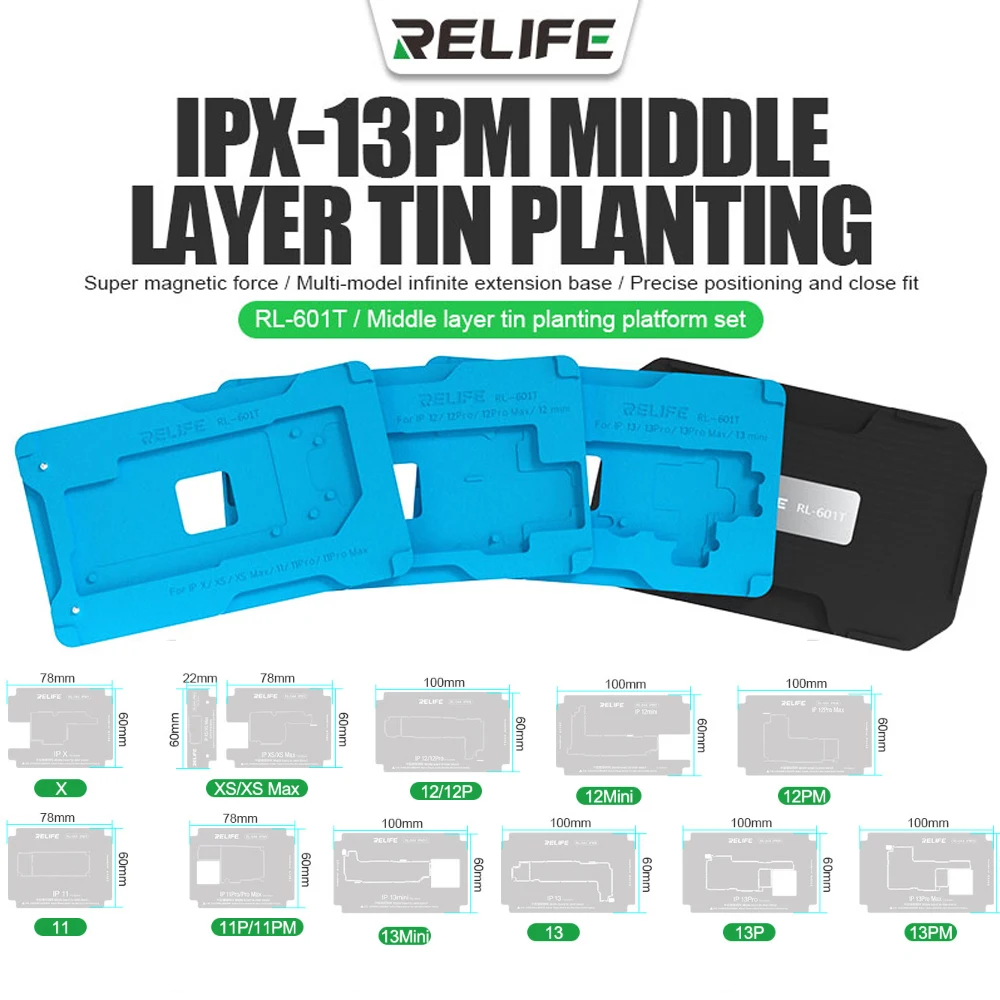 

Новинка, восстановительное искусство, поддерживает Apple 13 серия, средний слой, Оловянная платформа для посадки и 14 в 1 средний слой, Оловянная ...