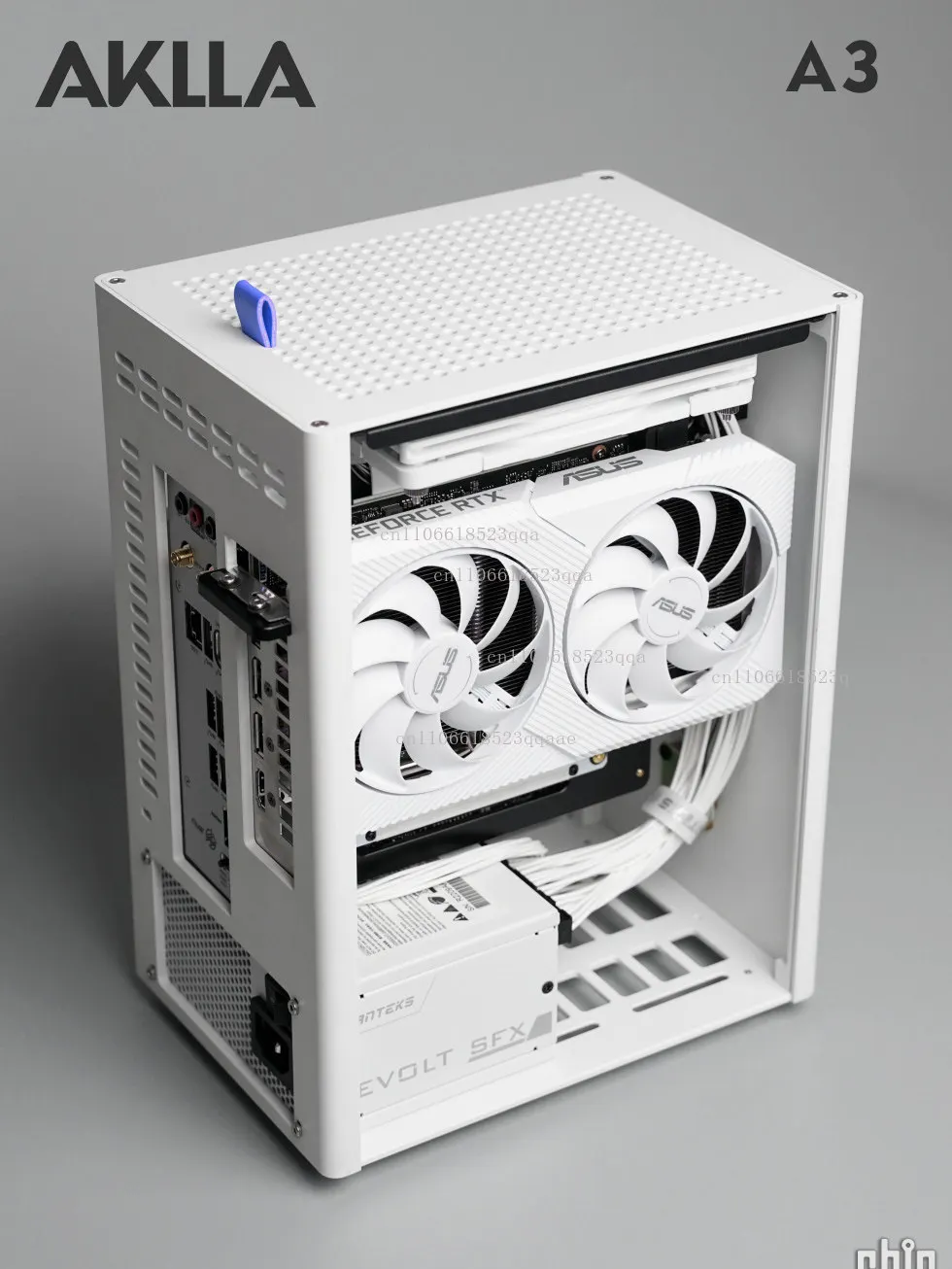 Фото Мини-корпус AKLLA A3 ITX с ЧПУ-обработкой, поддержка игровой батареи с водяным охлаждением 120 мм. №3