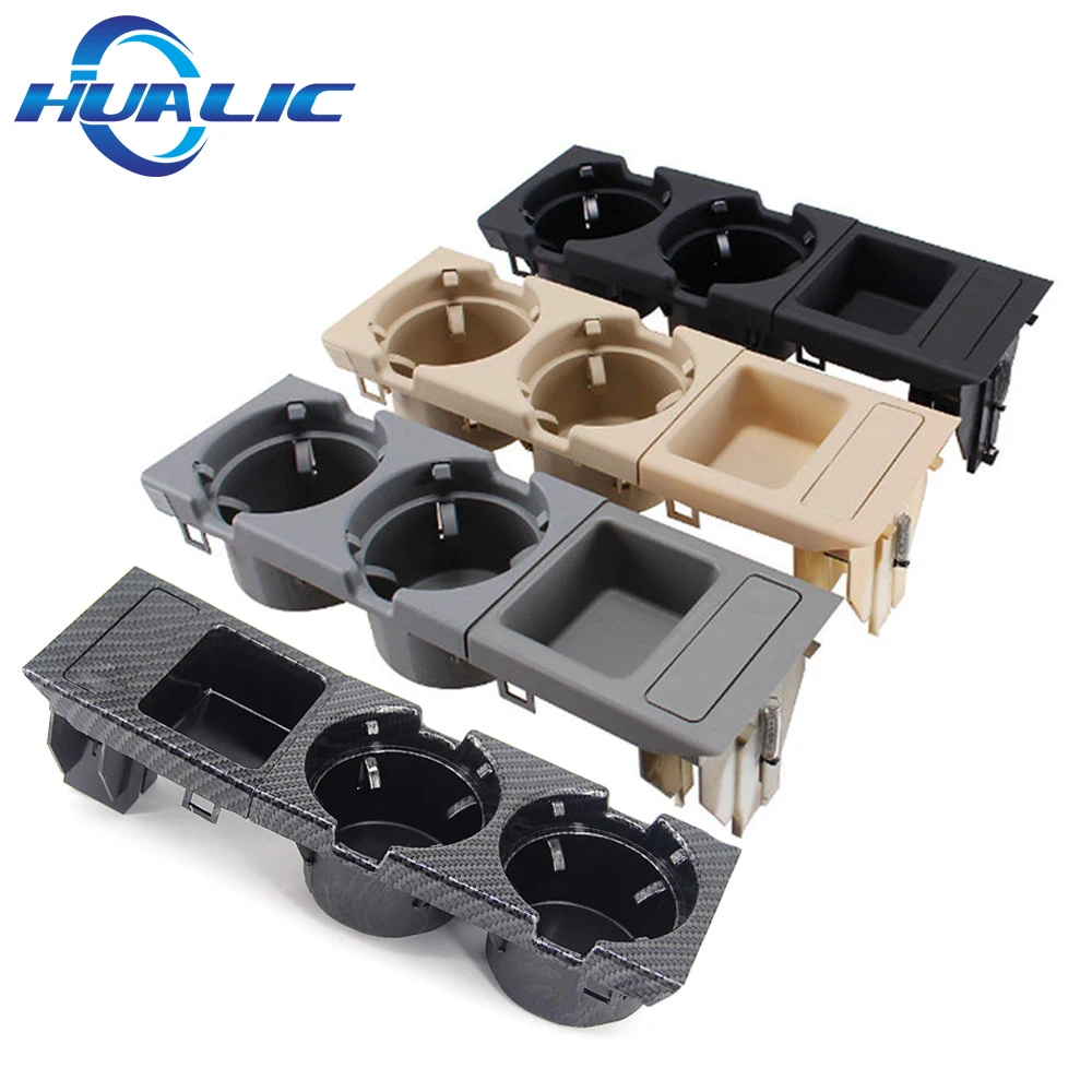 

HUALIC Double Hole Center Console Water Cup Holder Storage Box Coin Tray For Bmw 3 Series E46 323i 318I 320I 98-06 51168217953