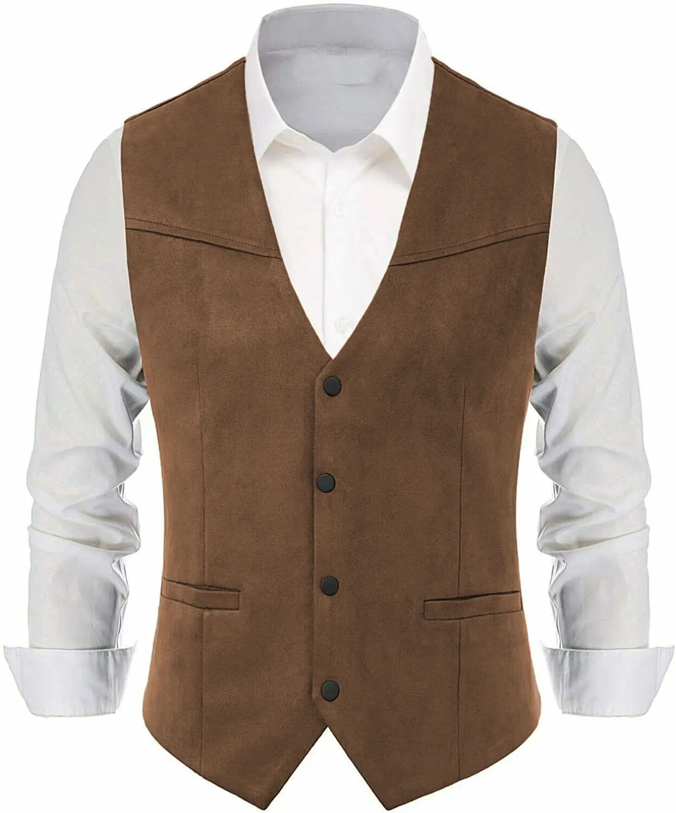 Повседневный мужской замшевый жилет для охоты твидовый винтажный шерстяной под