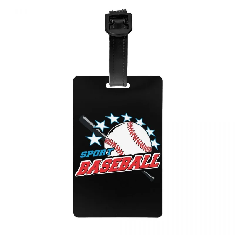 

Бейсбольный мяч на заказ, Спортивная бирка для багажа с именной картой, личная Обложка, бирка для удостоверения личности, для дорожной сумки, чемодана