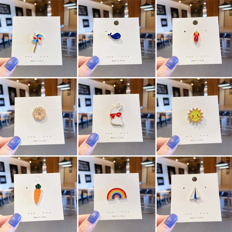 Рисунок 3 - Модные яркие эмалированные броши на булавке для женщин