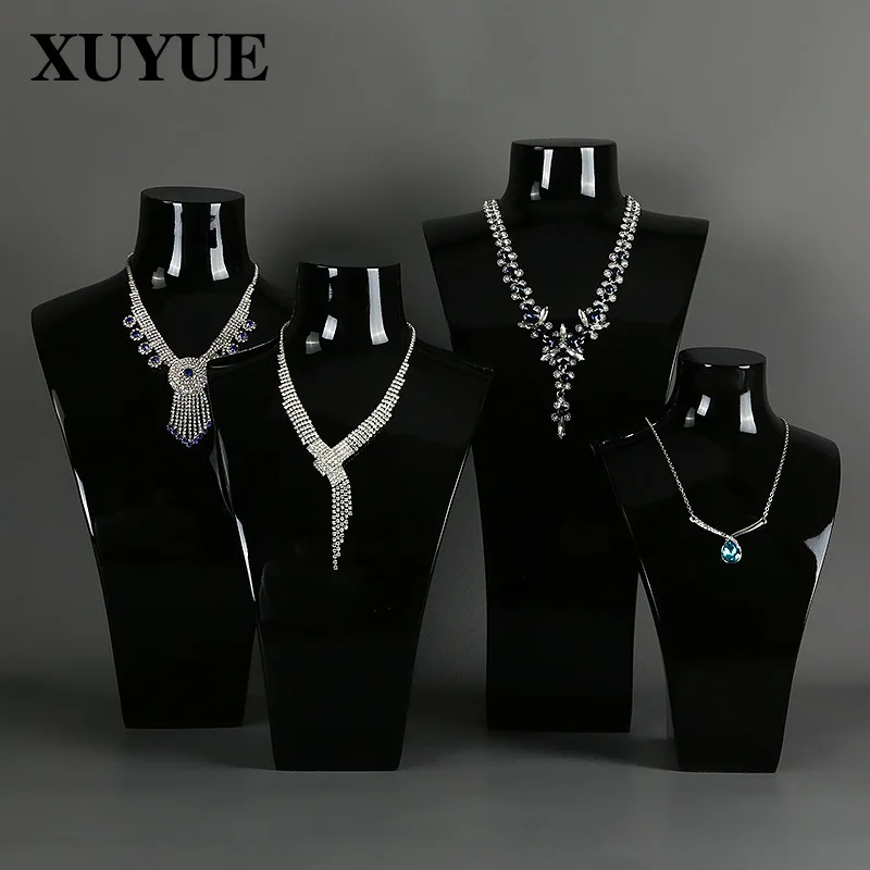 Jewelry display stand portrait black paint necklace jewelry rack storage pendant model props necklace display stand