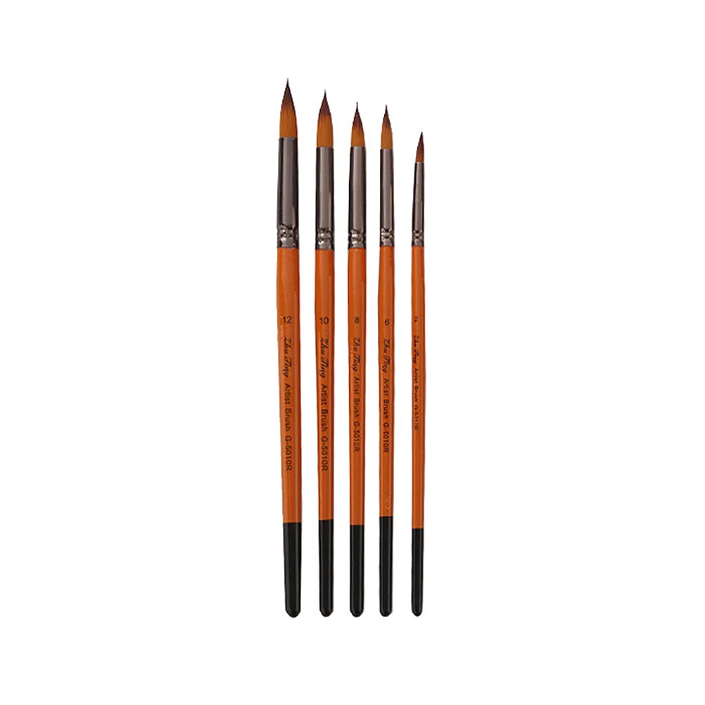 

5pcs Brushes Set Brushes Set Brushes Set Brushes Set Brushes Set Professional Brushes Wood Handle Oil Painting Brush