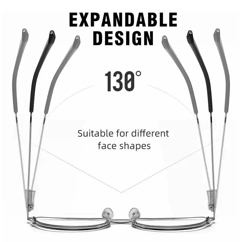 Оправа для оптических очков из нержавеющей стали мужчин и женщин очки высокого