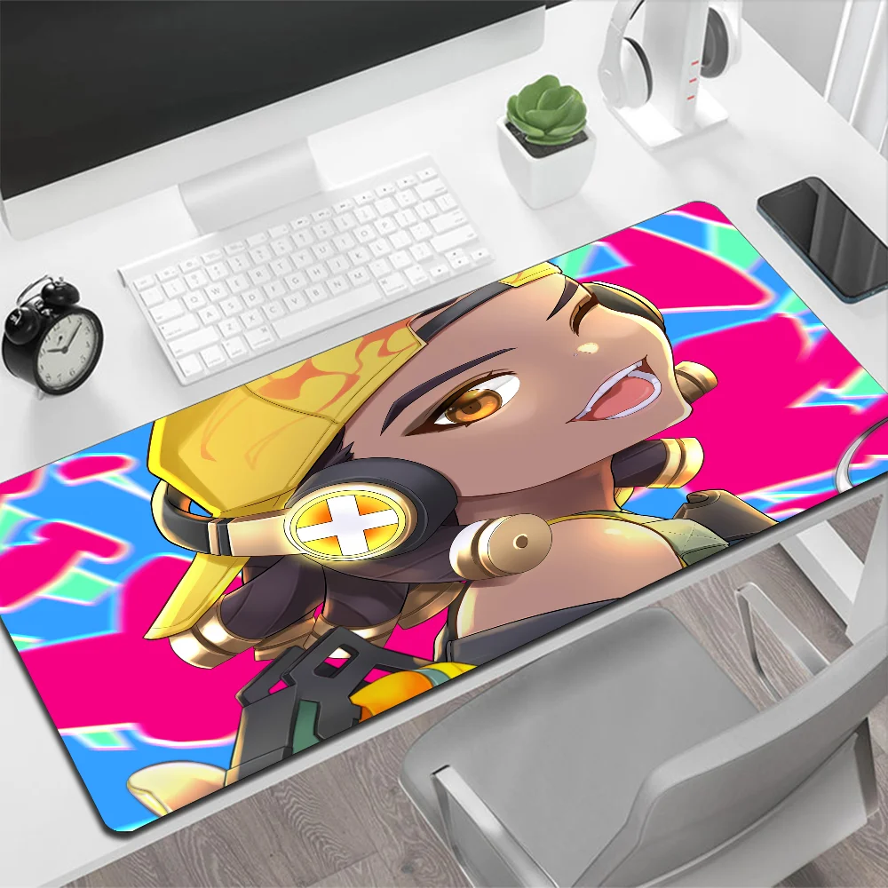 Большой коврик для мыши VALORANT Raze игровой компьютерный большой XXL клавиатуры