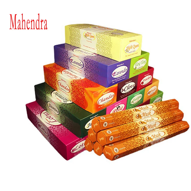 

Mahendra 20 Sticks India Incense Sticks Sandalwood Household Bedroom Toilet Fragrance Agarwood Tibetan Aromatherapy