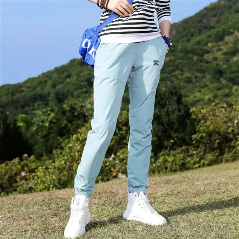 High Quality Women's Golf Pant Summer Light Thin Fast Dry Elastic Golf Trousers Ladies Korea Fashion Absorbent Sweat Golf Pants