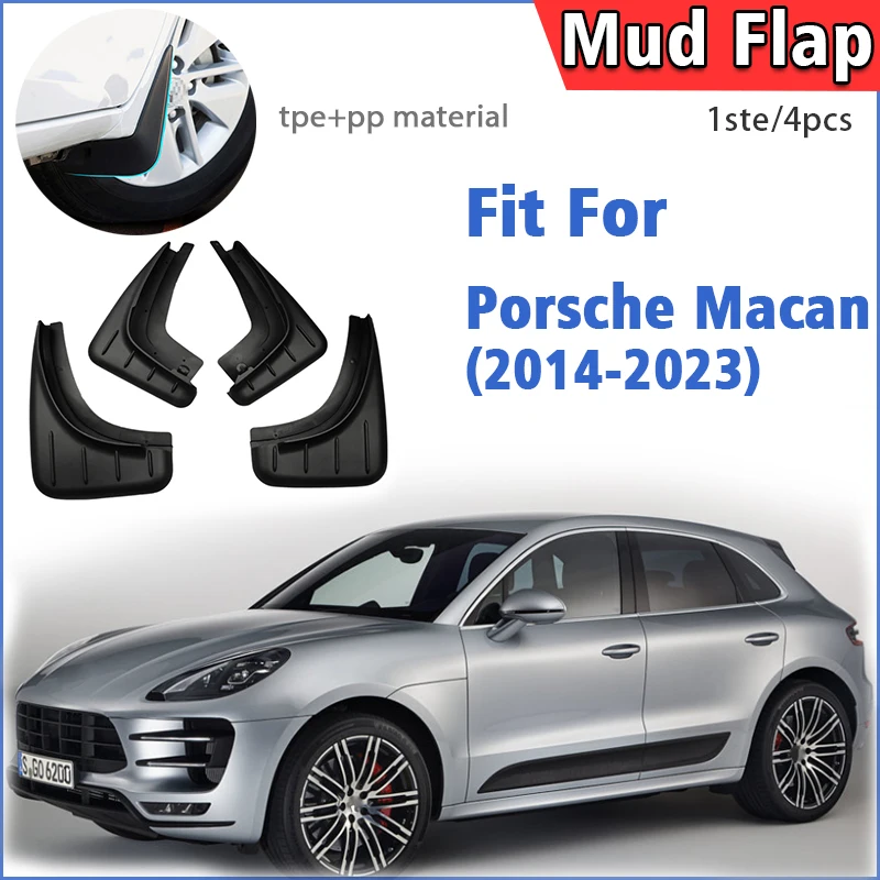 

Mudguard For Porsche Macan Mudflaps Mudguards Car Accessories Splash Guard Fender 2014 2015 2016 2017 2018 2019 2020 2021-2023