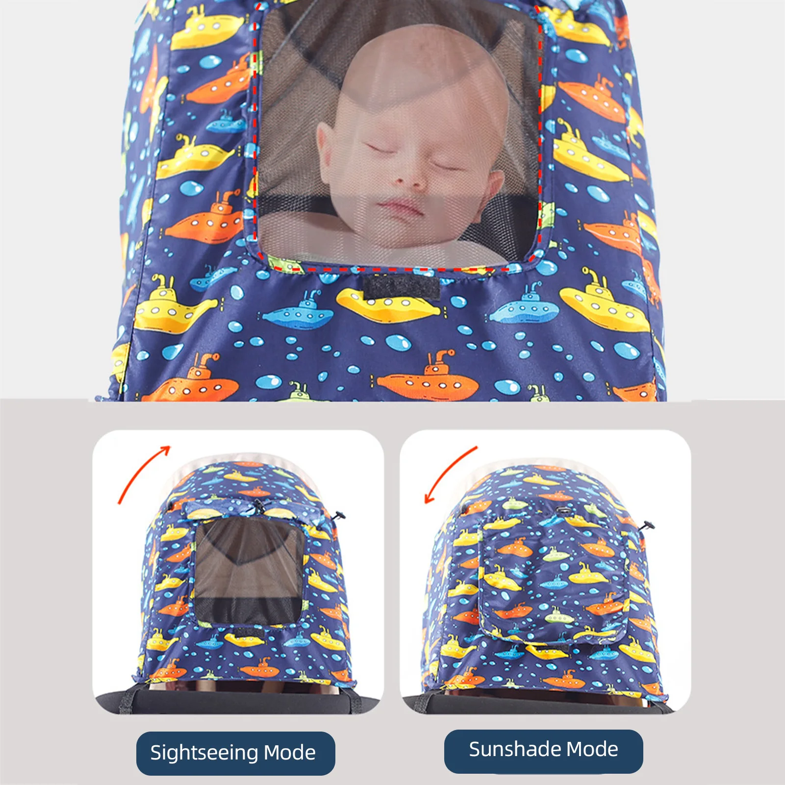 

Baby Stroller Sun Shade Easy Installing Awning Cover Universal High Elasticity Sunblock Strollers Sun Cover Not Easy To Deform
