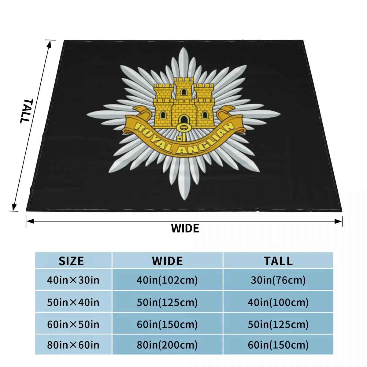 Королевский английский полк (R Anglian)-британская армия ультрамягкое Флисовое