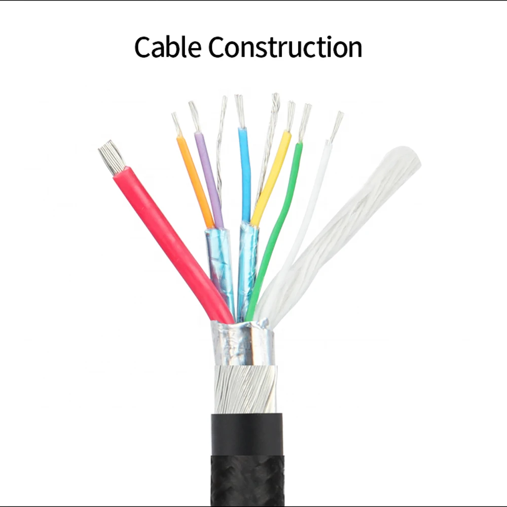 Кабель USB Type-C 3A для быстрой зарядки Женский плетеный кабель Samsung Galaxy S10 S9 S8 S20 Plus A51