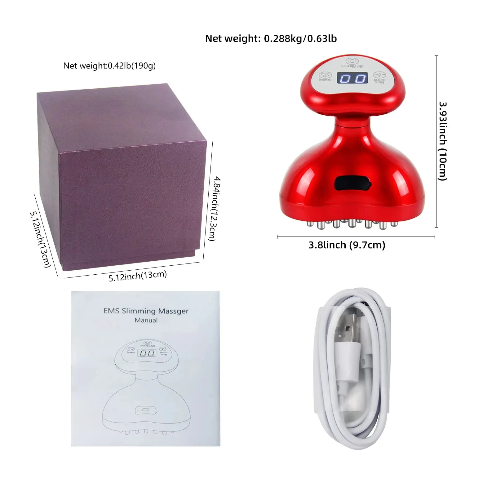 Lesen mphatic Drainag Meridian Массажер для тела EMS Микрострумовое соскабливание Меридиан