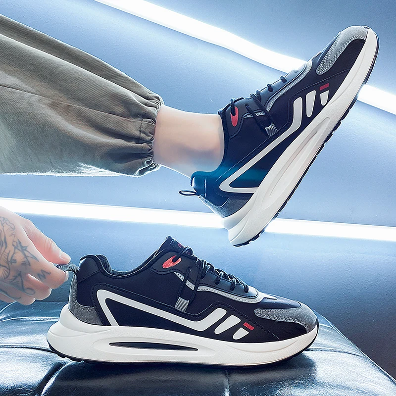 

Designer Sneakers Men Running Shoes 2022 Tenis Casual Masculino Man Light Breathable Comfortable Outdoor Fashion Lace Up Sneaker