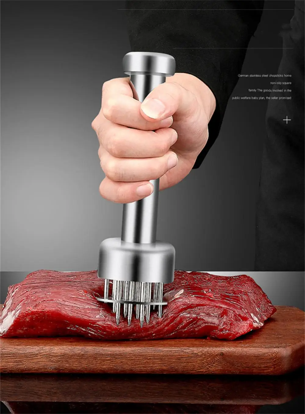 

Meat Tenderizer 304 Stainless Steel Durable Ultra Sharp Needle Blade Tenderizer For Steak Beef Kitchen Accessories Cooking Tools