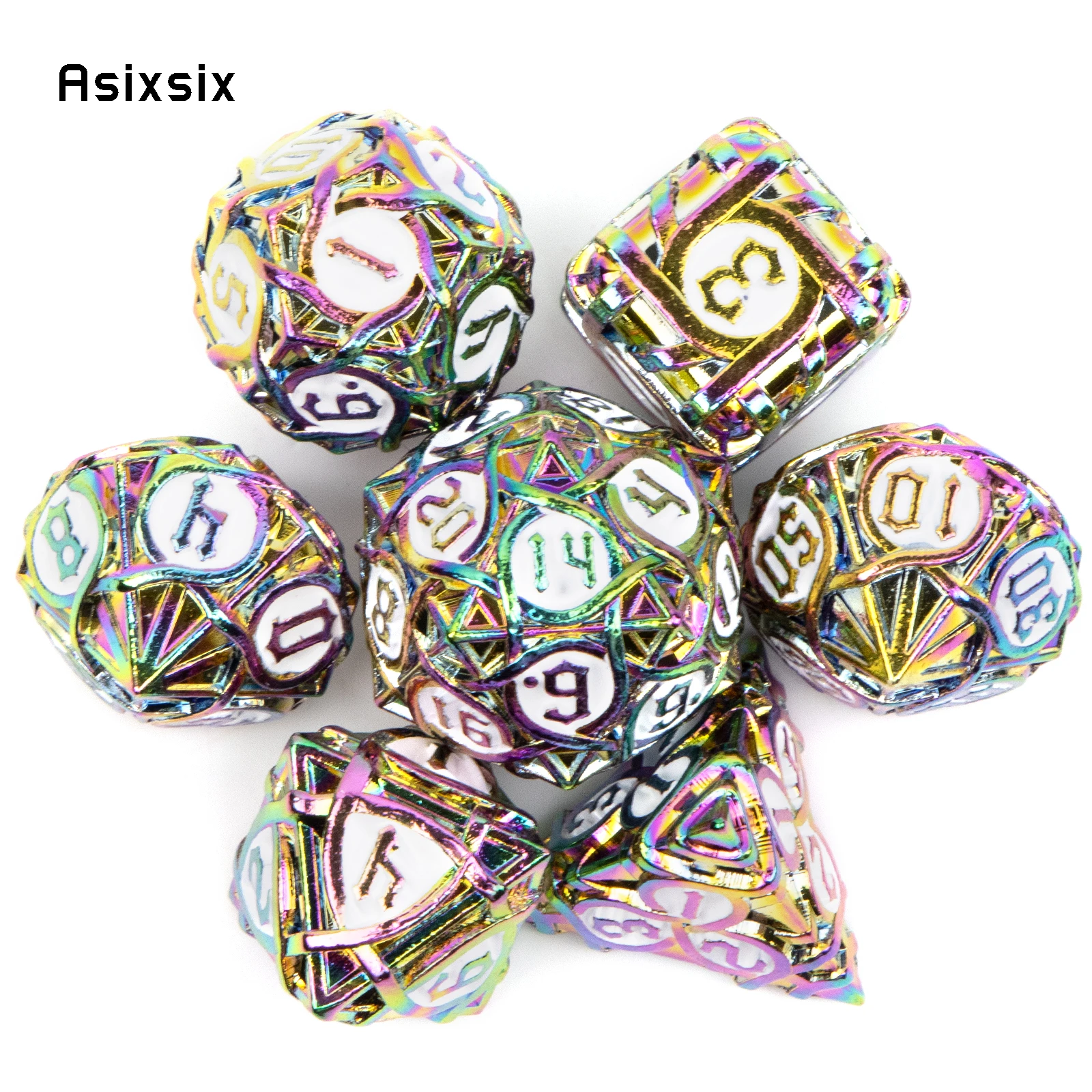 Металлические кости Asixsix 7 шт.