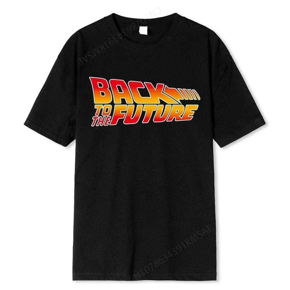 Мужская хлопковая футболка Back to the future