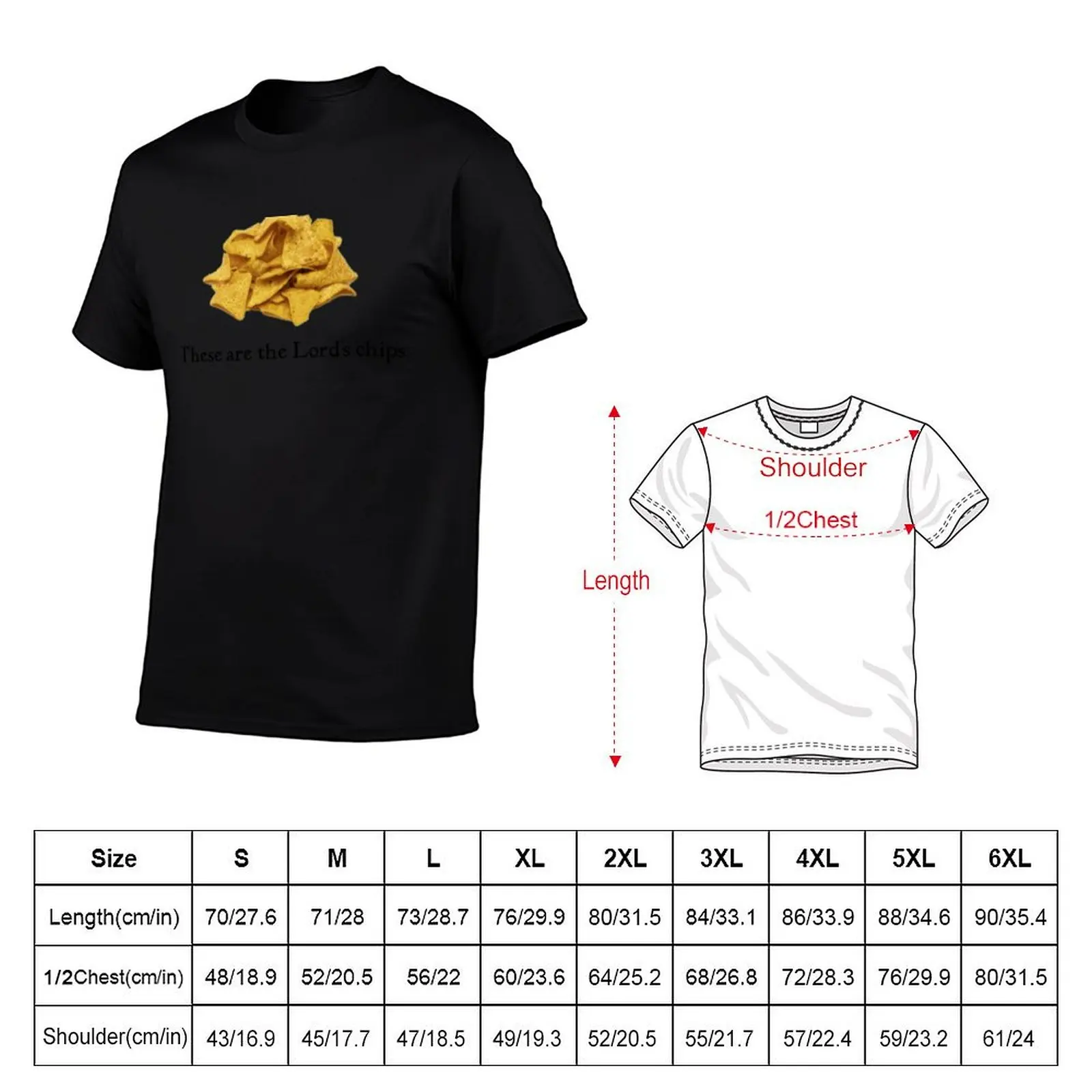 Футболка The Lord's Chips - Design by UMD, летняя повседневная свободная футболка (art.: 3920dbec495fc) - 3920dbec495fc