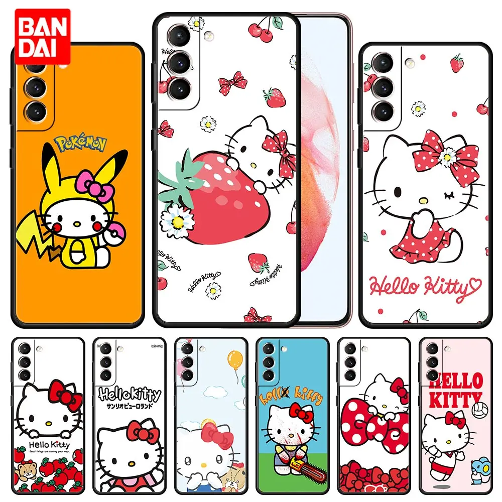 

Hello Kitty Sanrio Case for Samsung Galaxy S22 S21 S20 S10 Plus Ultra FE 4G 5G S22Plus S20Plus S21Plus Funda Capa Cover