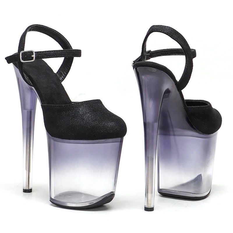 Leecabe 20CM/8inch Sexy Exotic Pole Dance Stripper young trend fashion color pole dance sandal  shoes