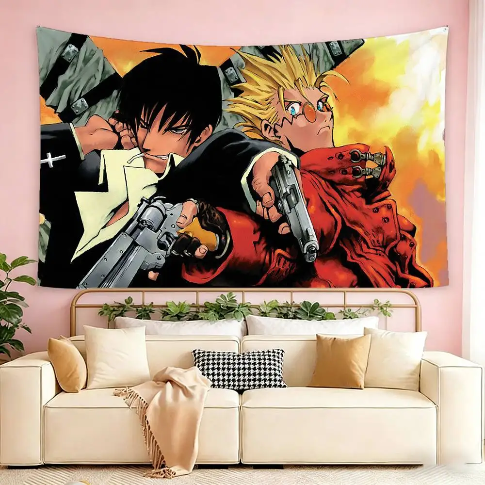Фото Флаг-гобелен T-Trigun-N Vash the Stampede для настенного крепления, декоративный флаг для улицы, гаража, комнаты, фоновое покрывало №4
