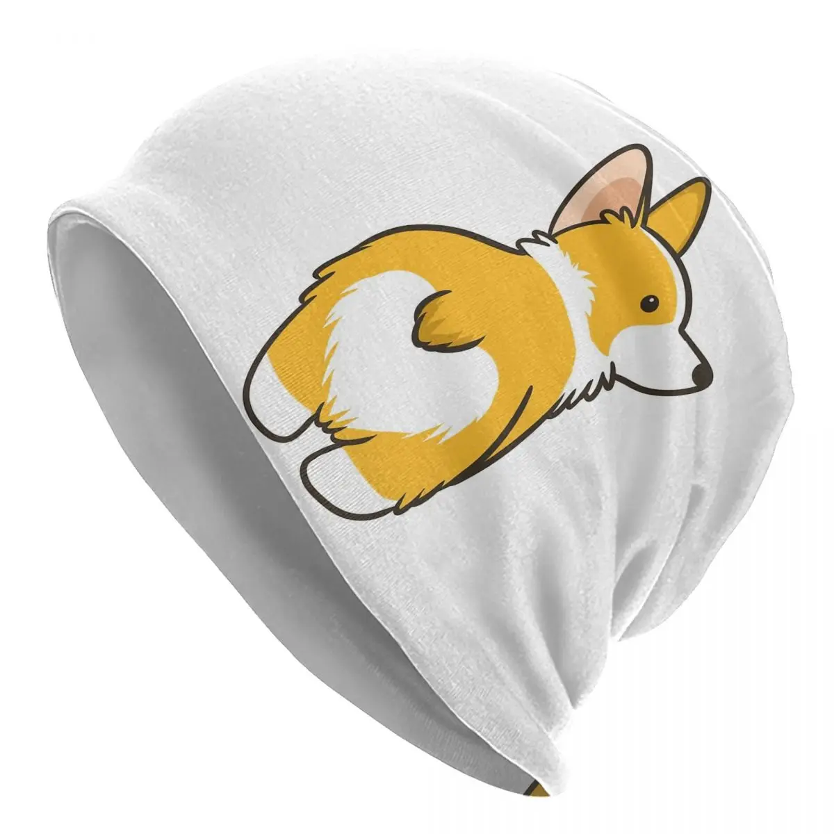 

Теплая вязаная шапка Corgi с сердечками, модная шапочка, шапка, осенне-зимние уличные шапки, шапки для мужчин, женщин и взрослых