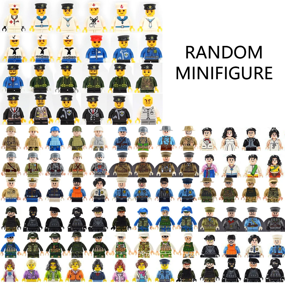 

Мини-кукла, 3D Строительные блоки, городской рабочий солдат, полицейский строительный блок, обучающая игрушка, детский подарок на день рожде...