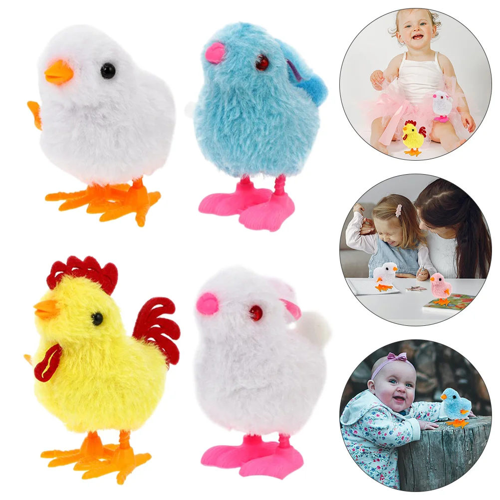 

Пасхальные заводные игрушки, 4 шт., Мультяшные ходячие реквизиты, заводные игрушки (случайный цвет)