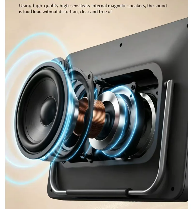 Фото Портативный сетевой смарт-телевизор Sansui K122 с 10,1-дюймовым HD-экраном, Bluetooth-колонкой и подключением по Wi-Fi для дома и улицы №3