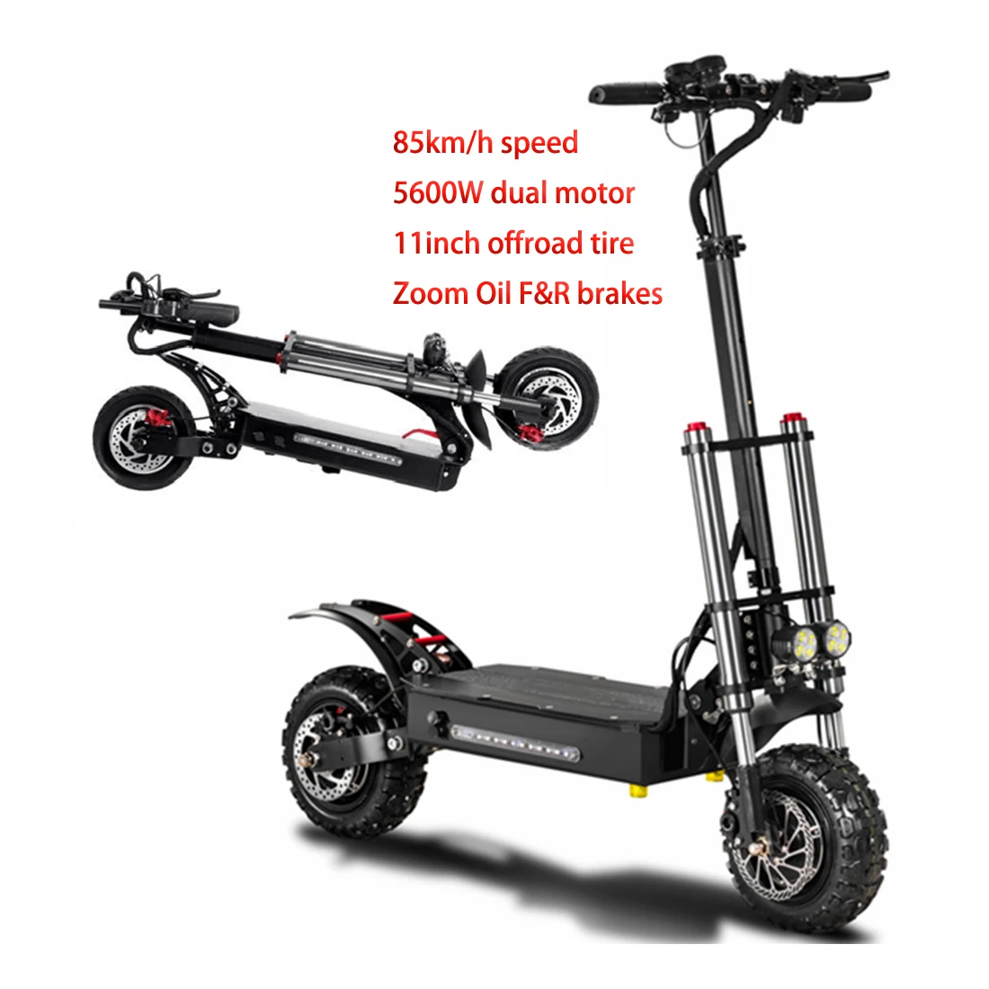 

Boyueda 5600W 60V Powerful Long Range Off Road Dual Motor Adult Fast Foldable Electric Scooters with Seat