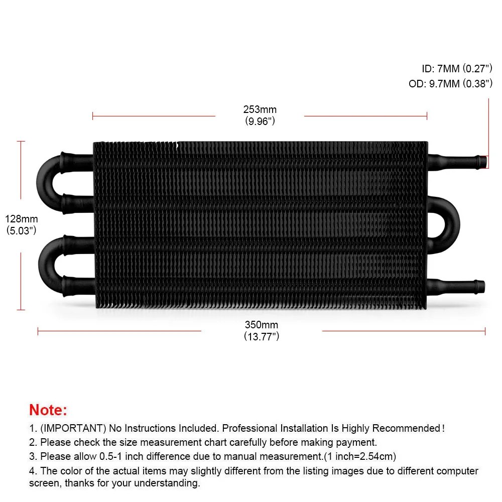 4-проходная трубка и ребристый охладитель трансмиссионного масла 5/16 дюйма